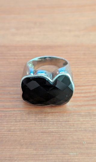 Anillo Tous Plata Negro