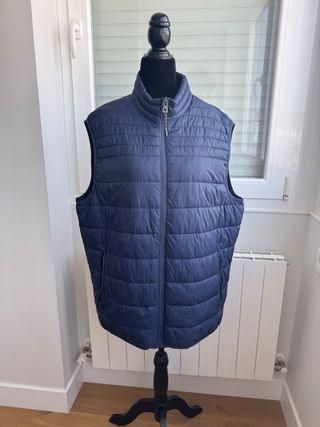 Chaleco acolchado azul hombre