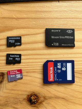 Lote Tarjetas Memoria gratis