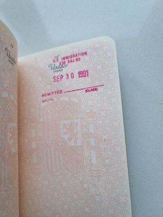 Pasaporte Español 1988