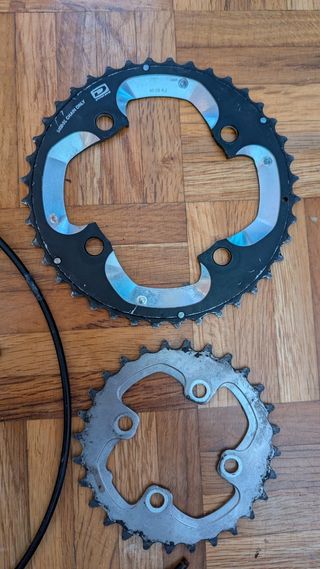 Maneta y Desviador Shimano SLX + 2 Platos