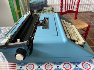 Máquina de escribir Olivetti Studio 46 Azul