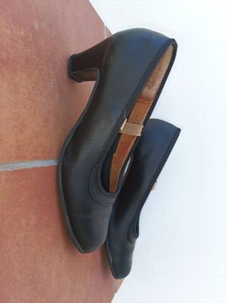 Zapatos de Flamenco Profesionales Negros