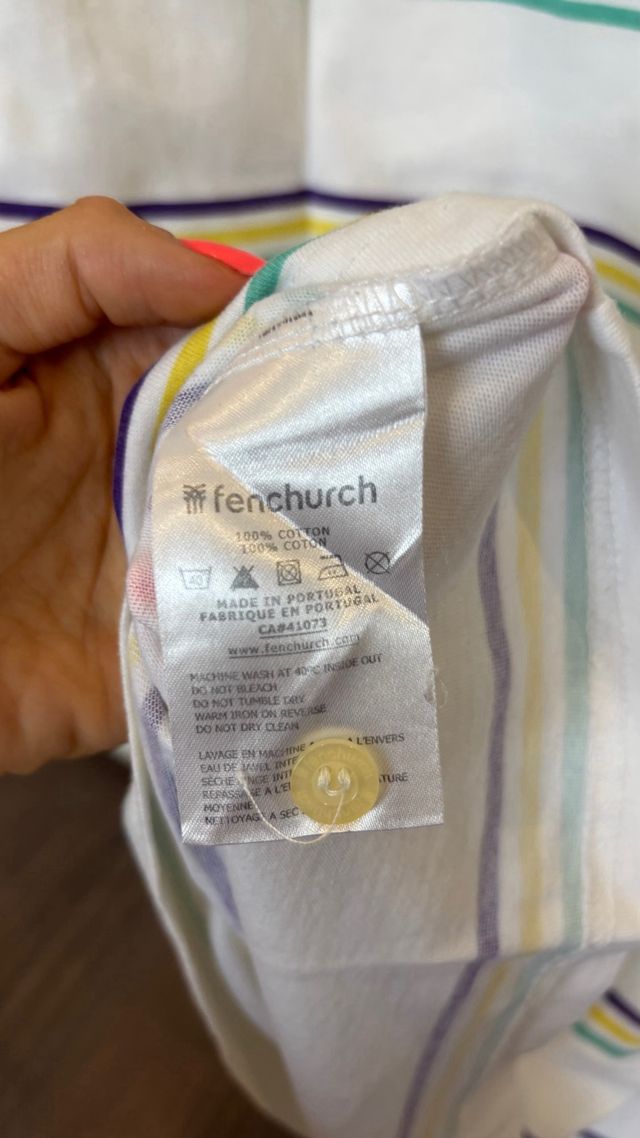 Polo Fenchurch blanco con Rayas