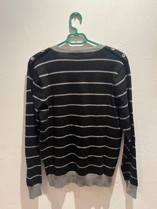 Jersey cuello pico rayas