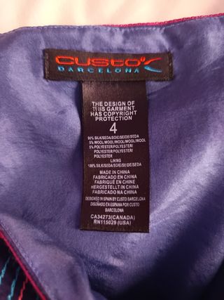 Vestido Custo Seda Morado