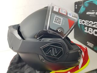 Casco Moto Modular LS2 ADVANT Negro Mate Talla M