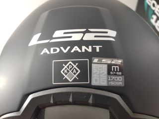 Casco Moto Modular LS2 ADVANT Negro Mate Talla M