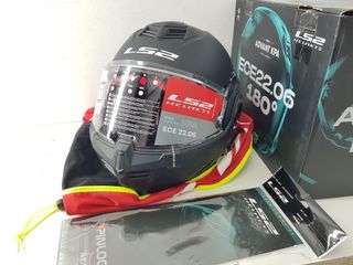 Casco Moto Modular LS2 ADVANT Negro Mate Talla M