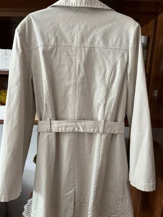 Gabardina niña beige