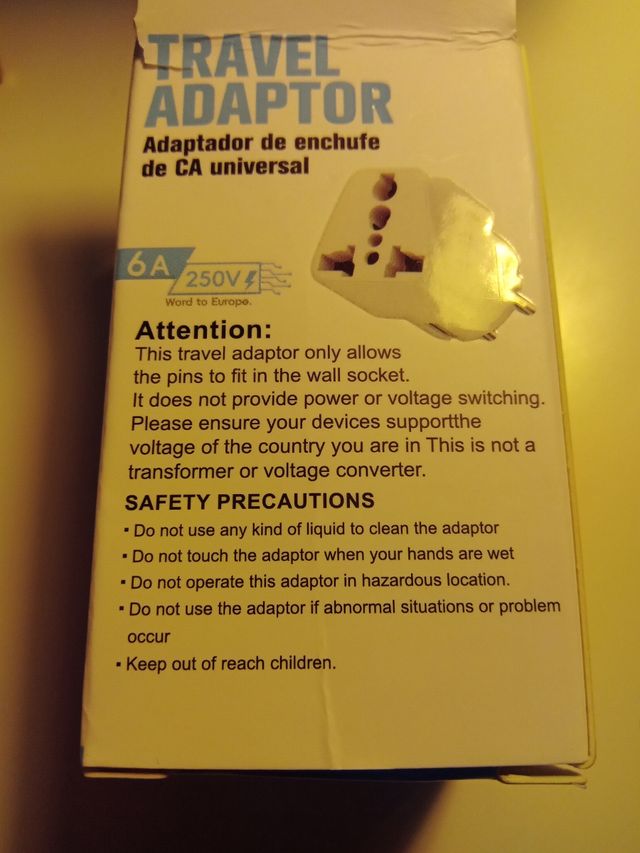 Adaptador de viaje NK5148 GreenLyca