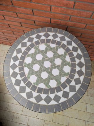 Mesa Mosaico Redonda Terraza/Jardín