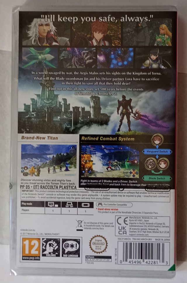 Xenoblade Chronicles 2 Faz Interruptor Selado no Reino Unido