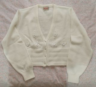 Chaqueta blanca corta niña. Talla 12