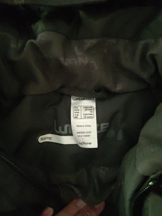 Traje de esquí Wedze negro T12