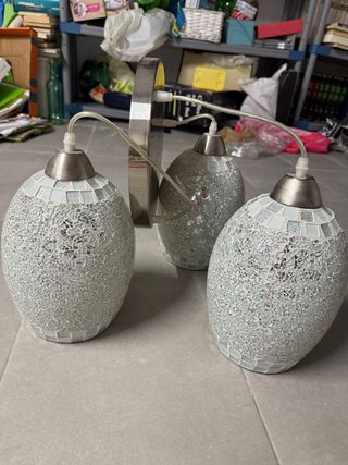 Lámparas de techo mosaico cristal