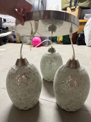 Lámparas de techo mosaico cristal
