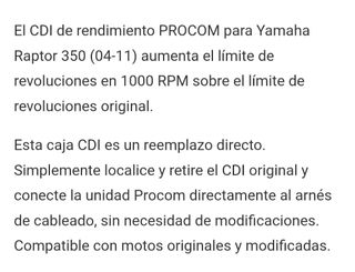 CDI Yamaha Raptor 350 Quad Racing