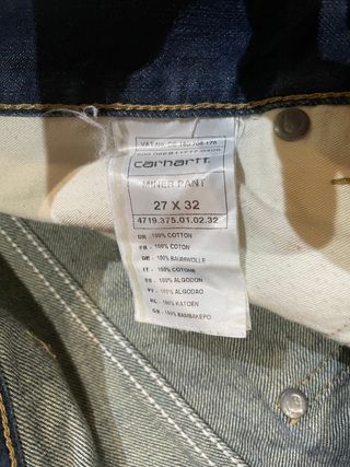 Jeans Carhartt Azul Estampado