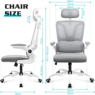 Silla Estudio Oficina Ergonómica Gris