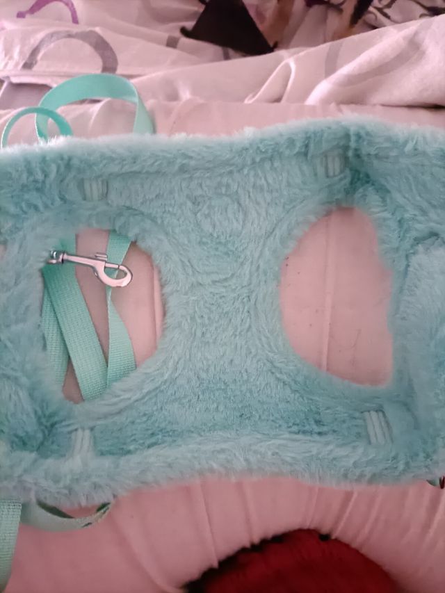 Arnés abrigo con correa a juego TALLA M.