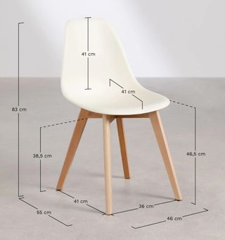 Silla Comedor Scand Nordic Blanca
