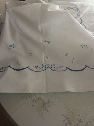 Juego de cama matrimonio años 50