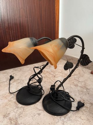 2 Lámparas de Mesa Noche