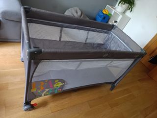 Cuna de viaje Asalvo Smooth Baby gris