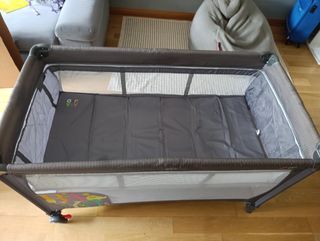 Cuna de viaje Asalvo Smooth Baby gris