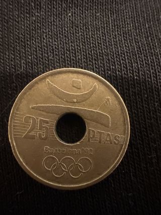 Moneda 25 Pesetas Barcelona 92 Olímpica