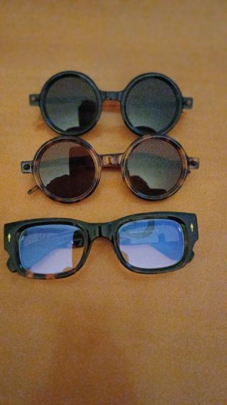 Gafas de sol redondas y de pasta