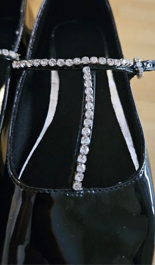 Bailarinas Zara T37 Negras charol nuevas