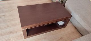 Mesa de centro madera abatible