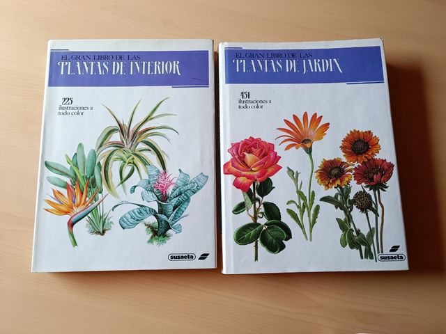 Lote 2 Libros Plantas Jardín e Interior Susaseta