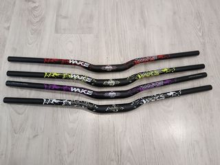 Manillar mtb doble altura morado
