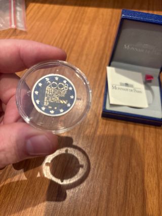 Moneda Francia 2008 Proof sin caja de cartón