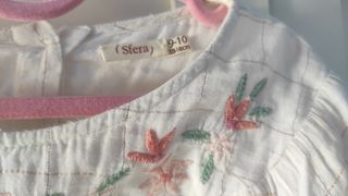 Blusa bordada floral niña talla 9-10