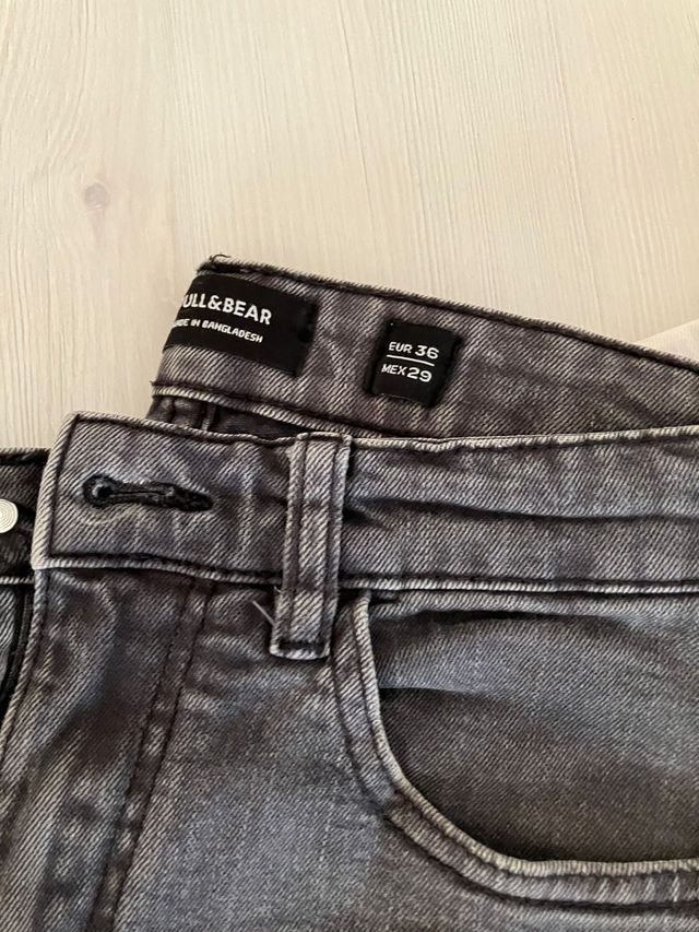 Pack 2 Pantalones Hombre Pull&Bear Gris y Blanco