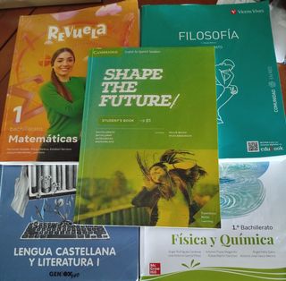 Pack de 5 libros  primero de bachillerato ciencias