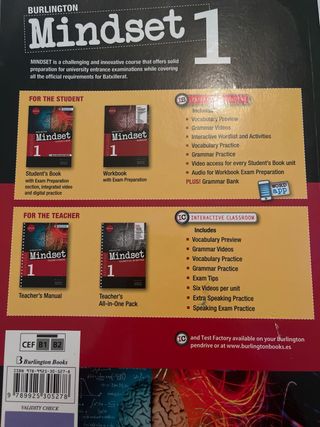 Mindset 1º Bachillerato Students Book Cataluña