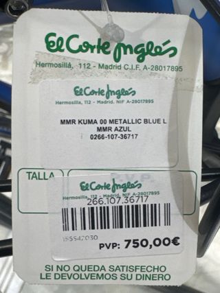 Bicicleta MMR KUMA METALLIC BLUE Talla L. NUEVA