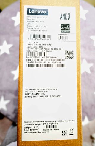 Portátil Lenovo IdeaPad 3 15 SSD 256GB / 8GB RAM