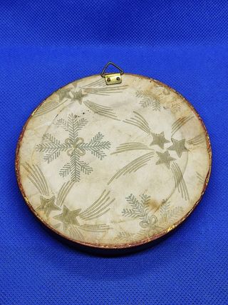 Par de quadros religiosos em seda