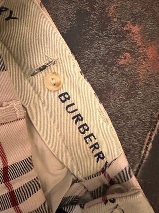 Pantalone Burberry Beige Check
