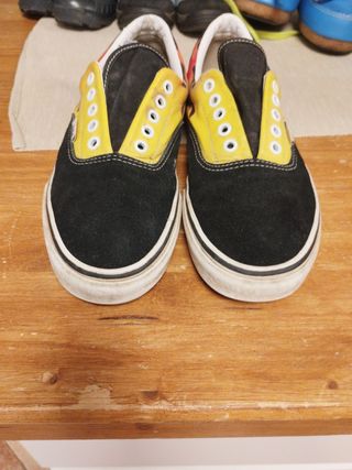 Vans Sneakers Nero Giallo Fiamme