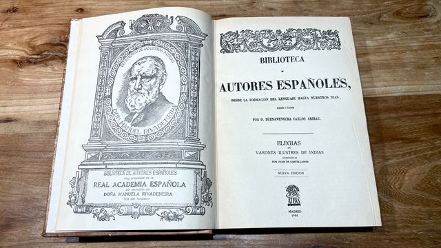 Elegías de Varones Ilustres de Indias. Atlas. 1944