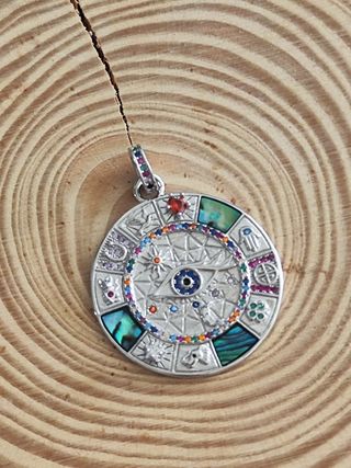 Colgante Rueda de la Fortuna Plata