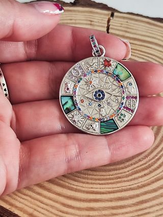 Colgante Rueda de la Fortuna Plata