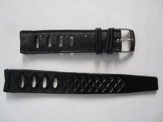 Correa tipo Tropic Negra 18 mm